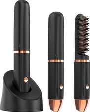 Cordless Hair Straighteners Brush, Portable Hair Straightening Comb for Women Tr