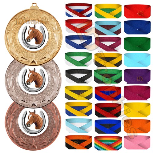 Horse medals ribbons - medals,