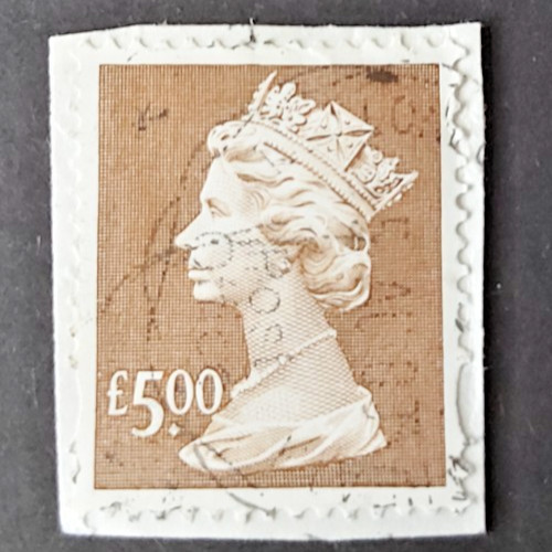 1999 brown machin stamp - 1999, £5.00