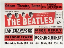 THE BEATLES - Concert Flyer /