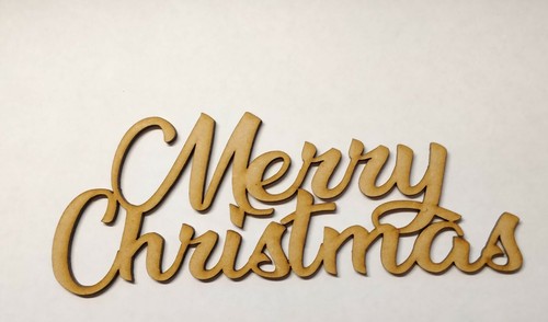 Wooden merry christmas word - wooden,