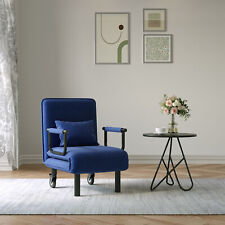 Folding Single Sofa Z Bed Lounge Chaise Sofabed Recliner Futon Chair Armchair UK