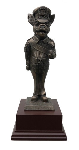 Regimental drill pig - drill, bronze