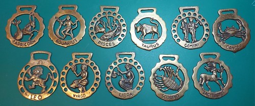Vintage zodiac star sign horse - sign,