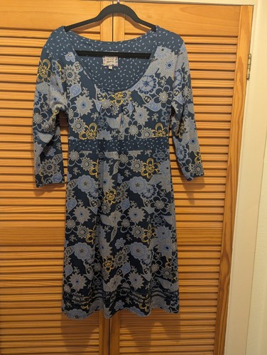 Blue floral dress mantaray - blue,