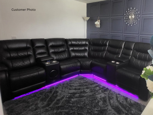 Electric recliner corner sofa - recliner,