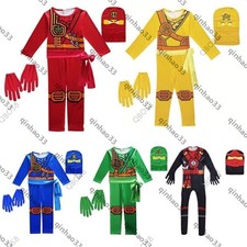 2025 Halloween Ninjago Kai Jay Lloyd Kids Cosplay Costume Bodysuit OveralI Glove