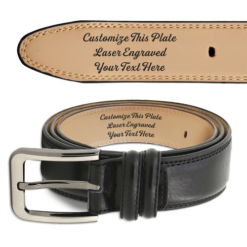 Personalised mens leather - leather, belt