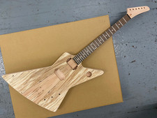 NEW GUITAR KIT, RED MERANTI/MAPLE PLUS MERANTI NECK + ROSE FB AND ALL  PARTS, z