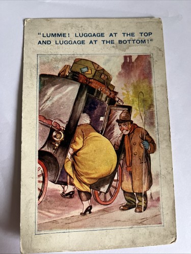 Vintage comic postcard - vintage,