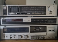 Vintage JVC Stereo System Cassette Deck Radiator Tuner and Receiver KD-V11 Rare