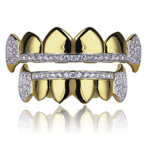 Hip hop grills fangs top - hip,