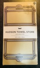 Next - Rustic Grey Hudson Range Towel store-  bathroom Toilet / New