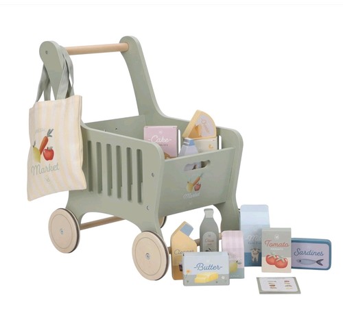 Little dutch wooden shopping - wooden,