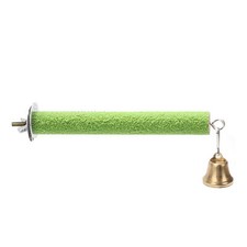 Bird Perch Stand with Bell For Cage Wood Bird Cage Perch For Budgie Finch Parrot