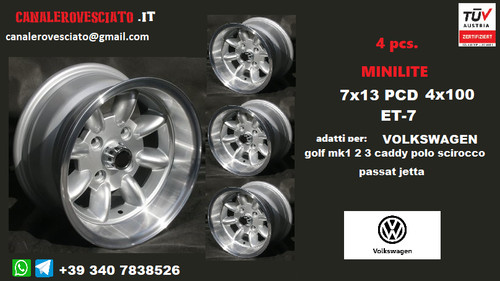 Minilite wheels 4x100 - wheels, 13