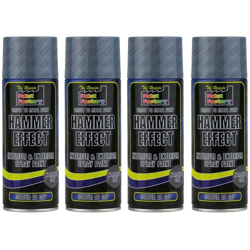 Grey hammer effect spray - x4,