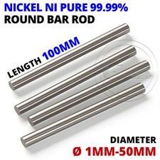 Nickel pure round bar - pure, 99%