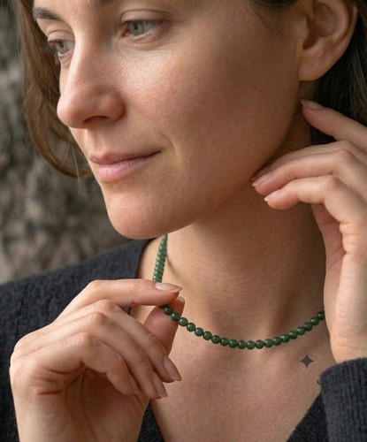 4mm green jade - 4mm, bead