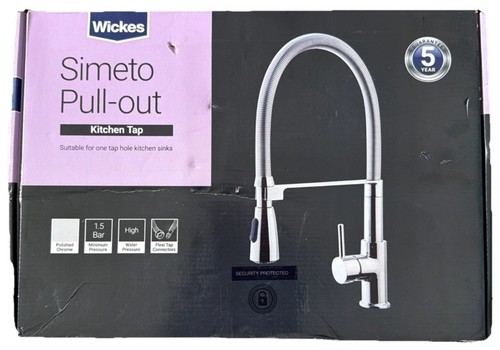 Pull out kitchen sink - out, tap