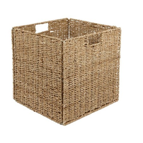 Seagrass foldable storage box - foldable,