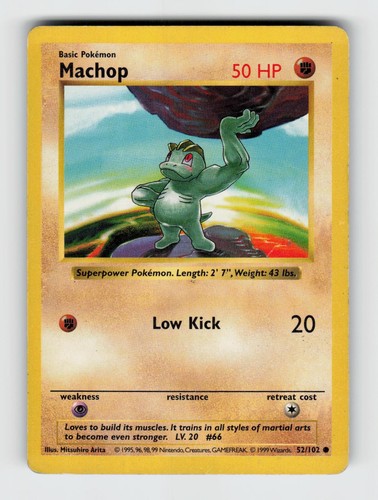 Machop 102 unlimited common - machop, 52/102