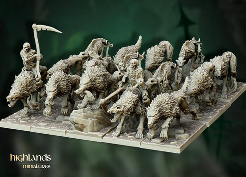 Dire wolves models and 2 - dire,