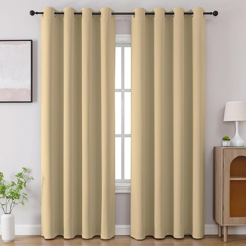 2pcs blackout curtains eyelet - 2pcs,