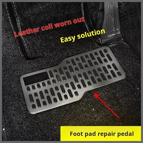 Car floor heel - heel, plate