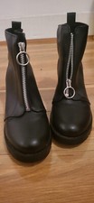 H&M black  boots chunky heeled size 6