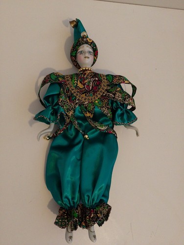 Vintage clown jester - vintage, with