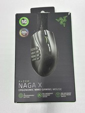 Used Razer Naga X Wired Ergonomic RGB MMO Gaming Mouse/12 Buttons