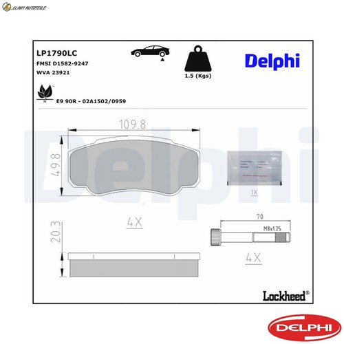 Brake pad set disc - pad,