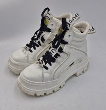 Buffalo Trainers Aspha White Chunky Vegan Boots Size UK 3