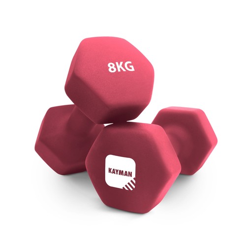 Kayman neoprene dumbbells pair - neoprene,