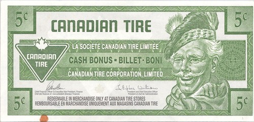 Vintage canadian tire cent - tire, 5