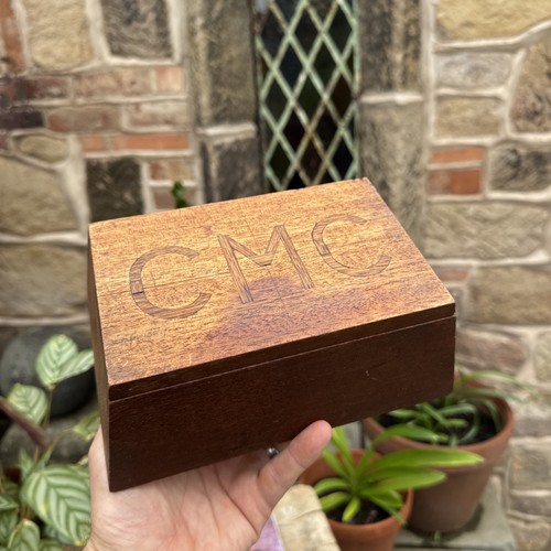 Vintage wooden storage box - vintage,