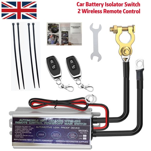 Car battery disconnect cut - disconnect,