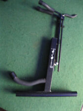 Violin Stand. Sturdy Collapsible non-tip adjustable padded stand with Bow Hook