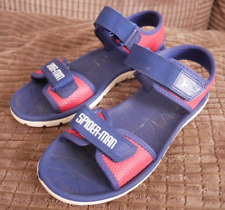 CLARKS SURFING WEB SPIDER-MAN RIP STRAP FLAT SANDALS SHOES UK 1.5 G WIDE EUR33.5