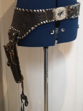 Vintage Black Tooled Buffalo