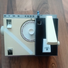Vintage Desk Top DYMO 2000 Tape Label Maker RARE (Uses 6mm or 9mm Tapes)