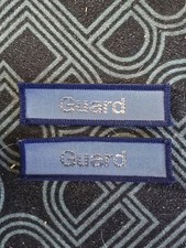 British Rail Guard Uniform Badges (Pair) – Blue Woven Epaulettes 1970s-80s