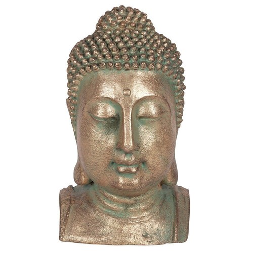Garden buddha head statue 41cm - garden,