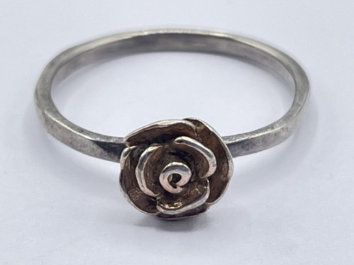Vintage sterling silver rose - vintage,