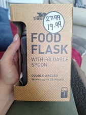 Trespass Scran Stainless Steel Camping Food Flask - Grey