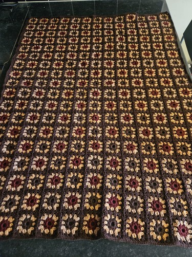 Handmade crochet blanket throw - handmade,
