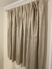 Pair Lined Gold Curtains With