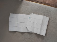 Ladies White Back Surport, Wrap Around.(Strong Elastic. 38" x 12".USA.Marena)