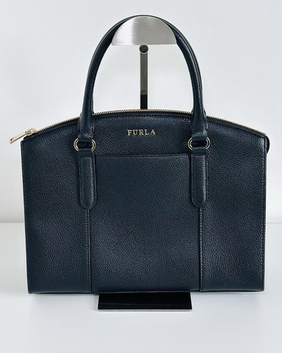 Furla black pebbled leather - furla,